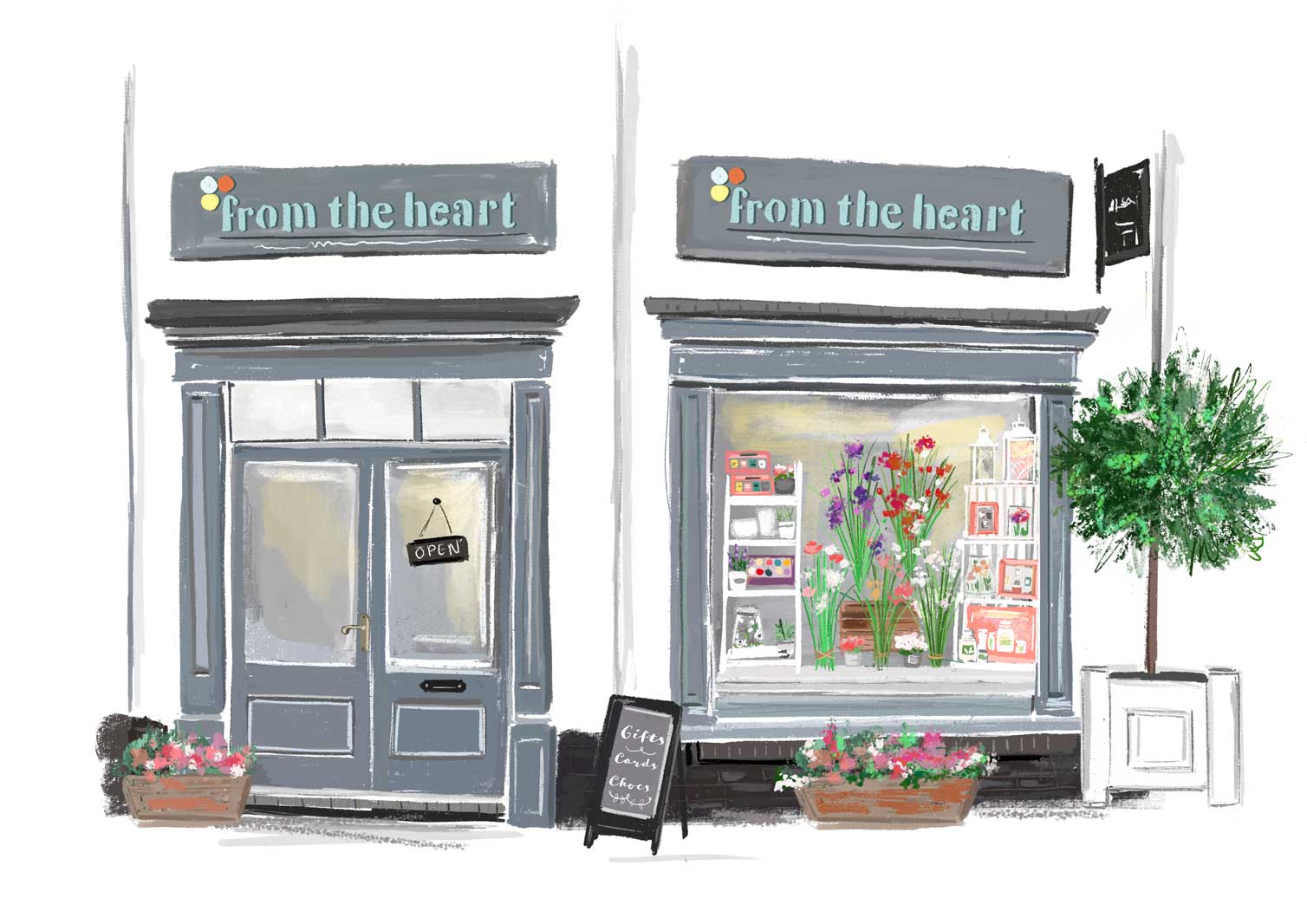 From the Heart Abergavenny shopfront